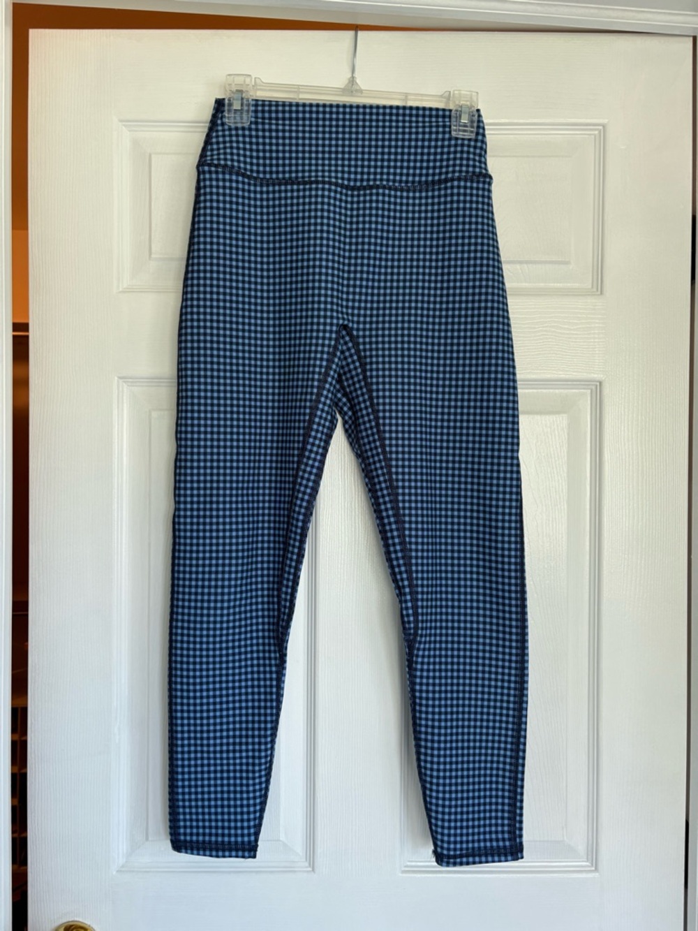 Abercrombie & Fitch Blue Gingham YPB SculptLUX Leggings